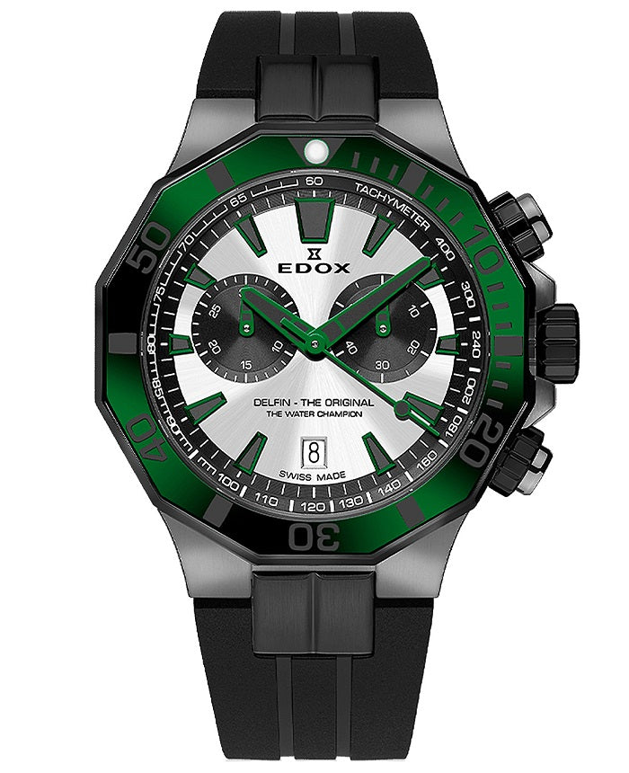 Ρολόι EDOX Delfin The Original Chrono 10112-37GNVCA-ANV Automatic Ανδρικό