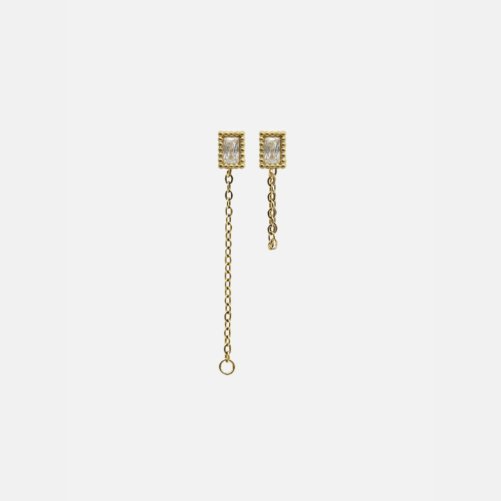 Σκουλαρίκια Studs Bala Rectangle Etoilee Earrings |AEC Paris