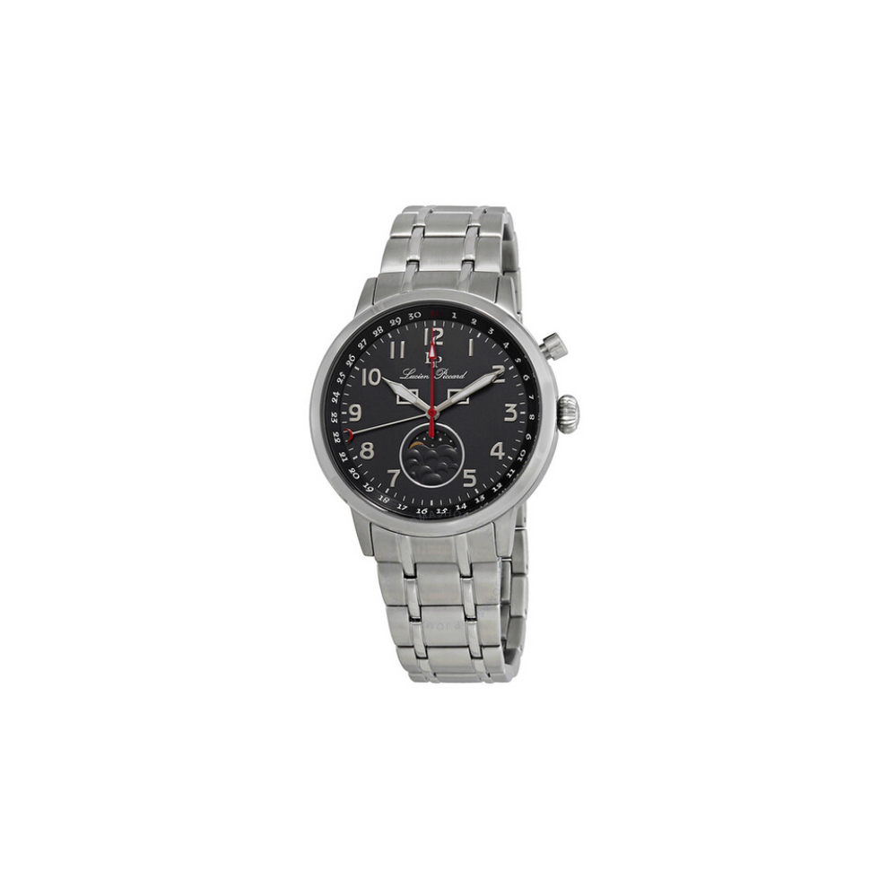 Αναλογικό Ρολόι με Ασημί Μπρασελέ LUCIEN PICCARD LΡ-40016-104- Ανδρικό