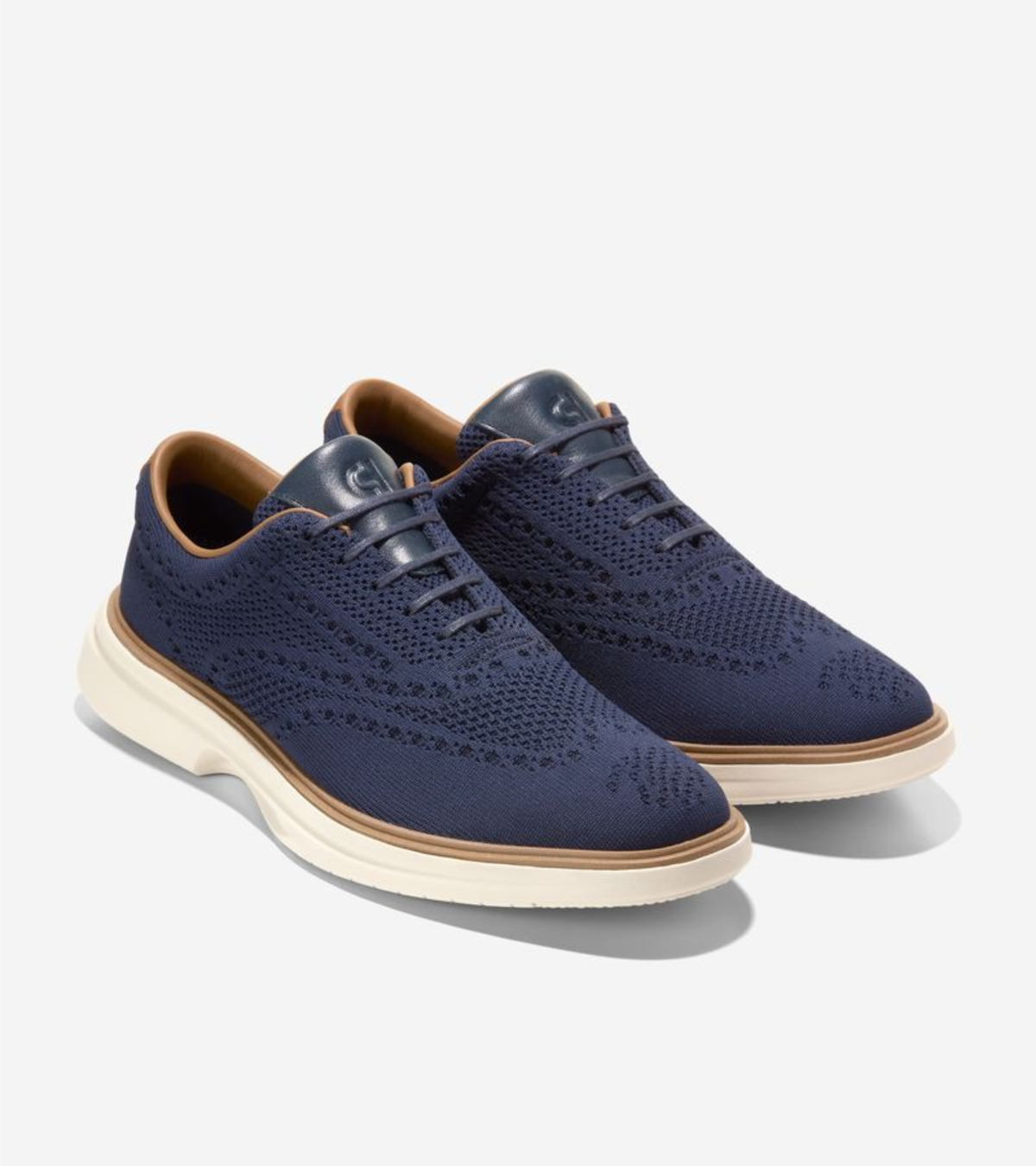 Ανδρικά ØriginalGrand Cityspectre Stitchlite™ Oxfords Navy Blazer-Natural-Ivory (C43762M) - Cole Haan