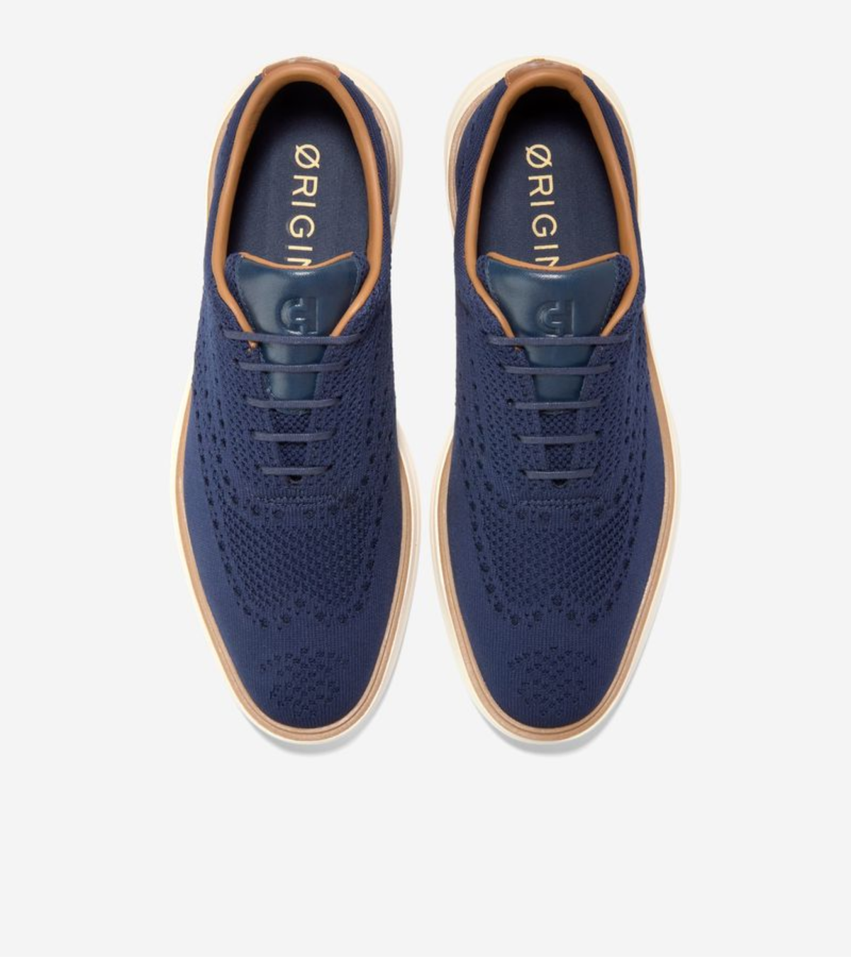 Ανδρικά ØriginalGrand Cityspectre Stitchlite™ Oxfords Navy Blazer-Natural-Ivory (C43762M) - Cole Haan