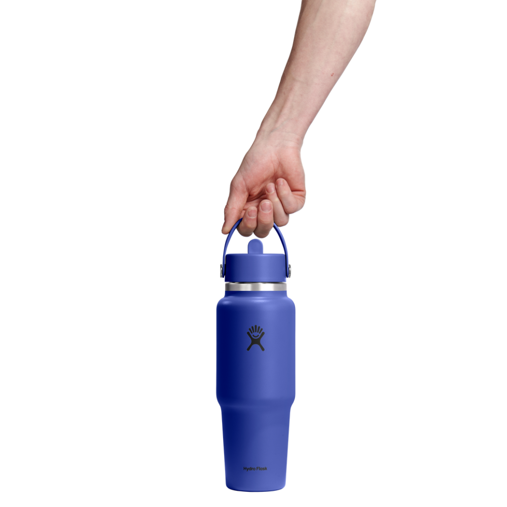 Hydro Flask Μπουκάλι Wide Mouth Flex Straw Travel 946 ml – Capri Blue (WT32CFS382)