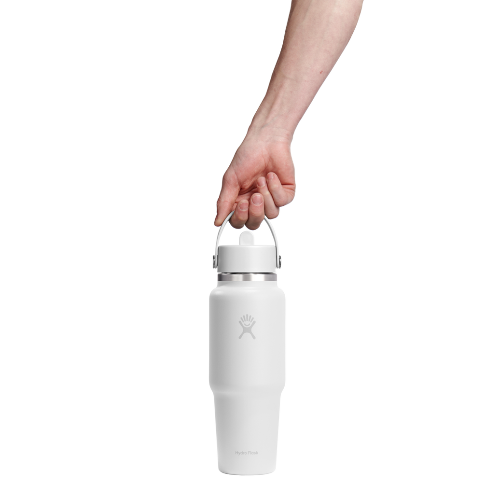 Hydro Flask Μπουκάλι Wide Mouth Flex Straw Travel 946 ml – White (WT32CFS110)