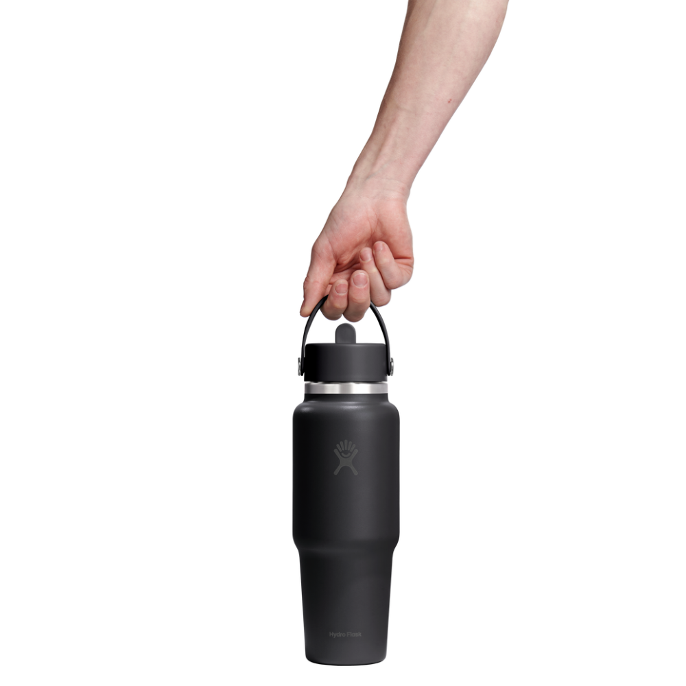 Hydro Flask Μπουκάλι Wide Mouth Flex Straw Travel 946 ml – Black (WT32CFS001)