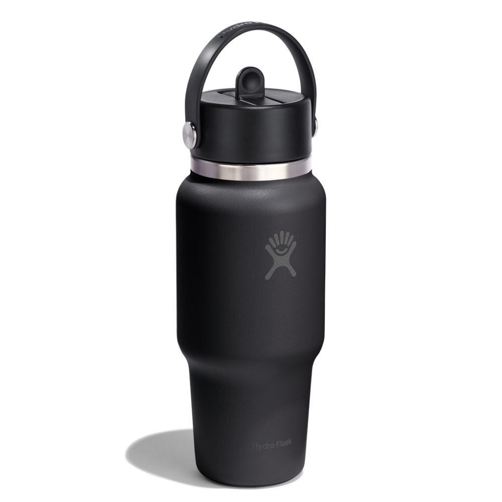 Hydro Flask Μπουκάλι Wide Mouth Flex Straw Travel 710 ml – Black (WT24CFS001)