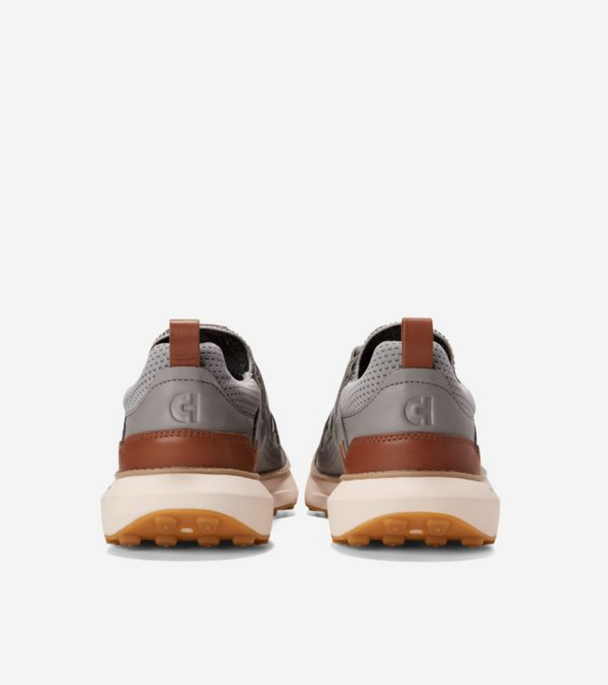 Ανδρικά GrandMøtion II Stitchlite ™ Trainer Grey Pinstripe Stitchlite ™-British Tan-Ivory (C38547W) - Cole Haan