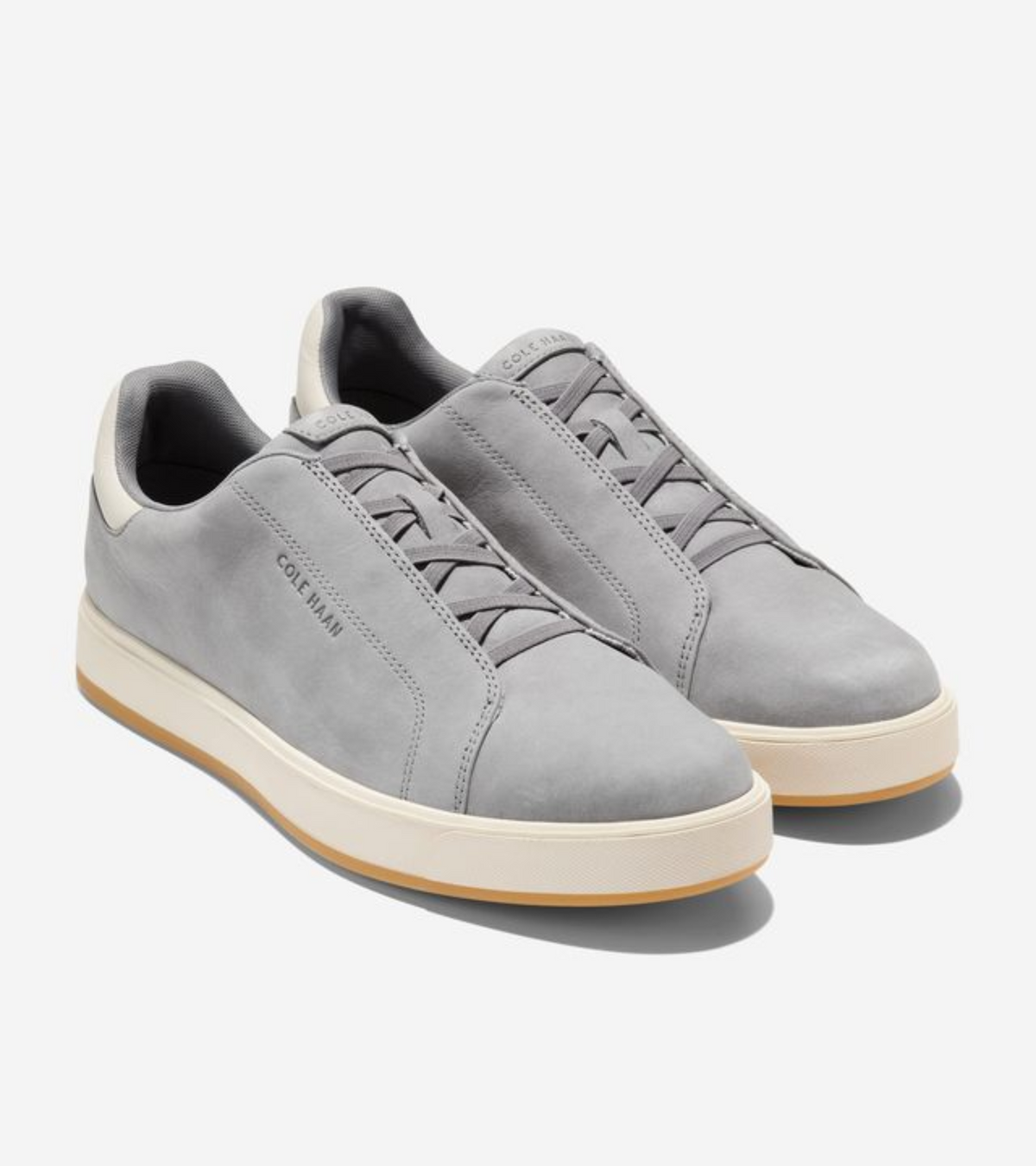 Ανδρικά GrandPrø Luxe Slip-On Sneakers CH Sea Stone Nubuck-Angora (C40820M) - Cole Haan
