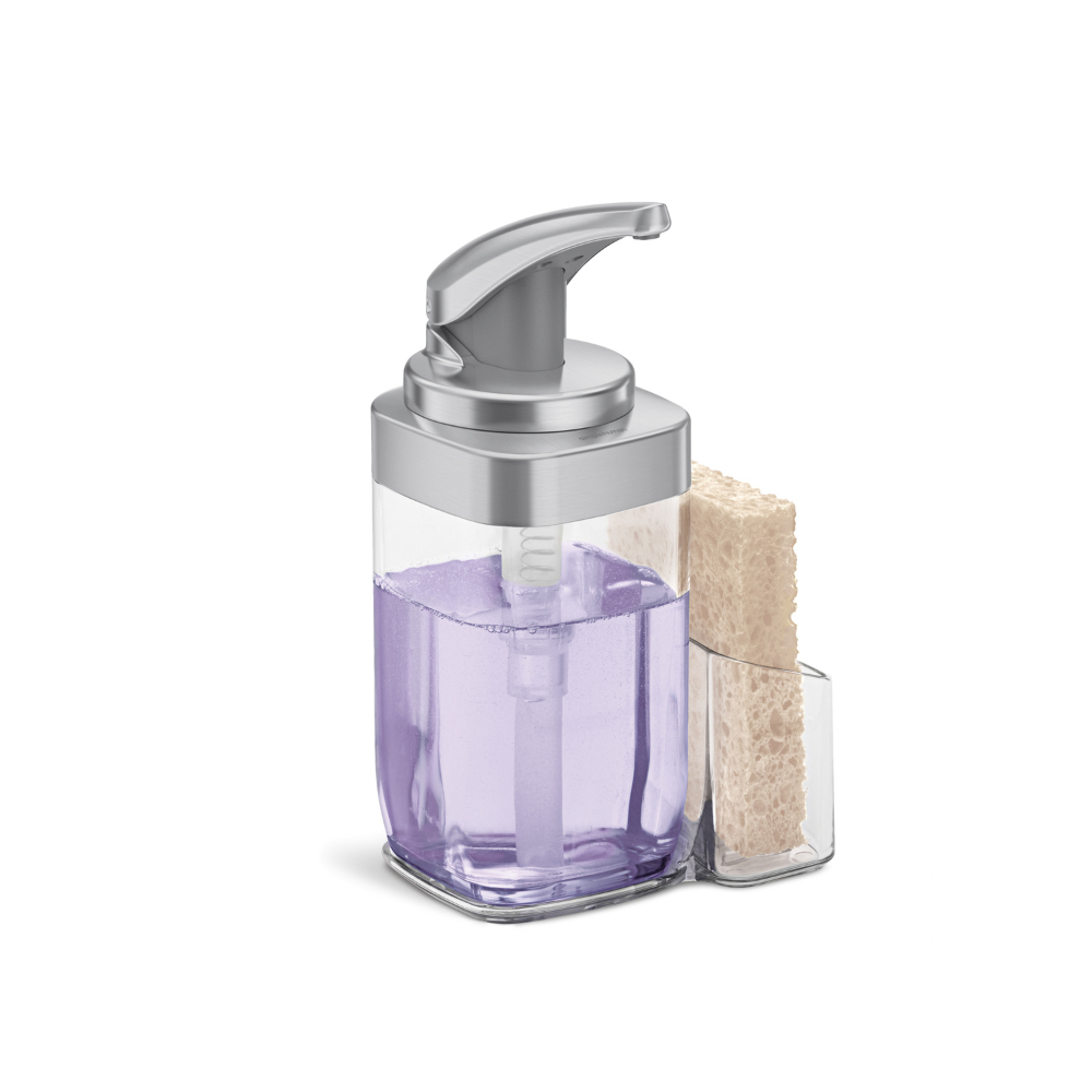 Τετράγωνη Αντλία Σαπουνιού Push με Βάση Caddy - KT1189 Simplehuman