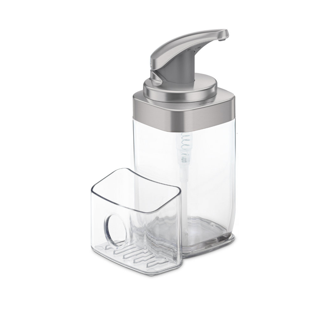 Τετράγωνη Αντλία Σαπουνιού Push με Βάση Caddy - KT1189 Simplehuman