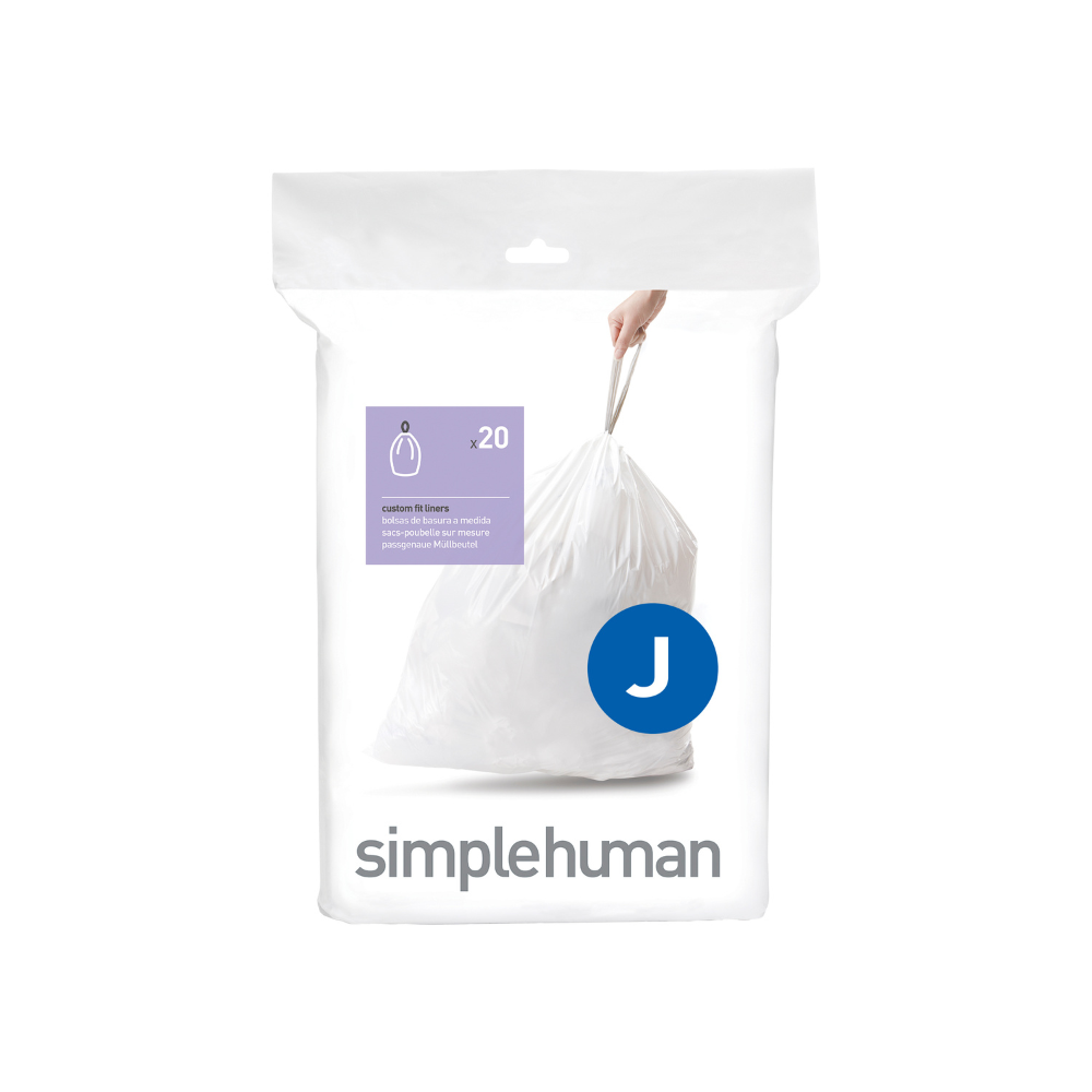 Σακούλες Κάδου Custom Fit Code J, Συσκευασία 20 Τεμ. - CW0169 Simplehuman