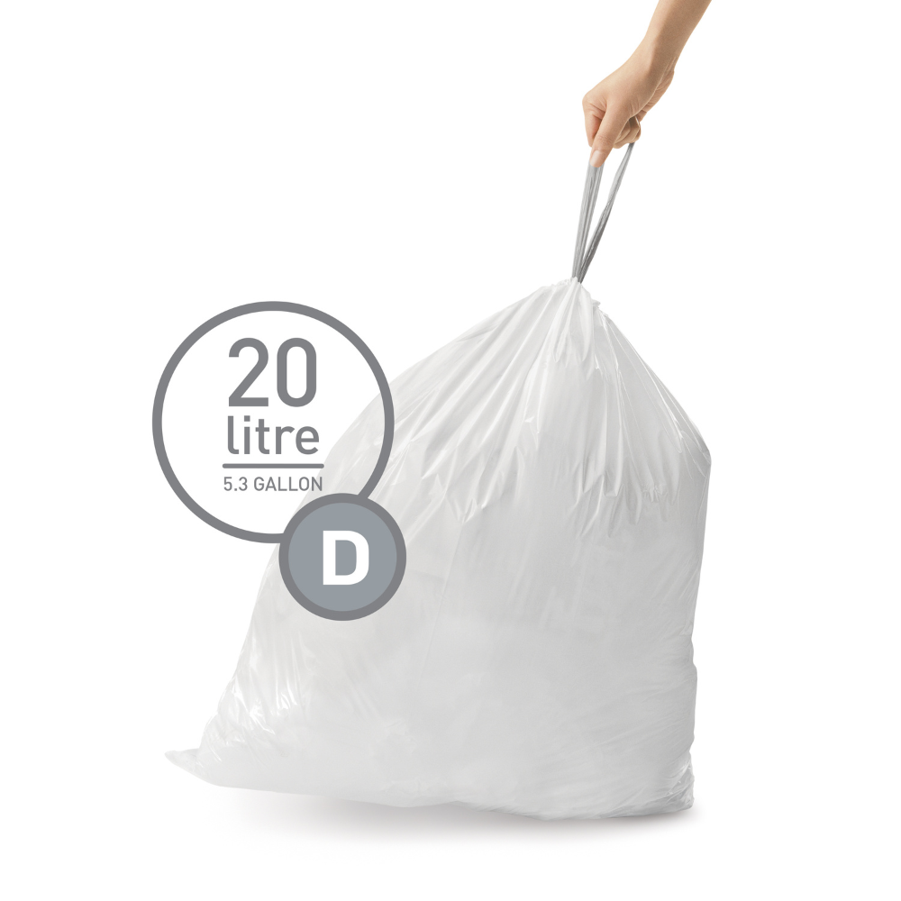 Σακούλες Κάδου Custom Fit Code D, 3×20 Τεμ. (60 Σακούλες) - CW0254 Simplehuman