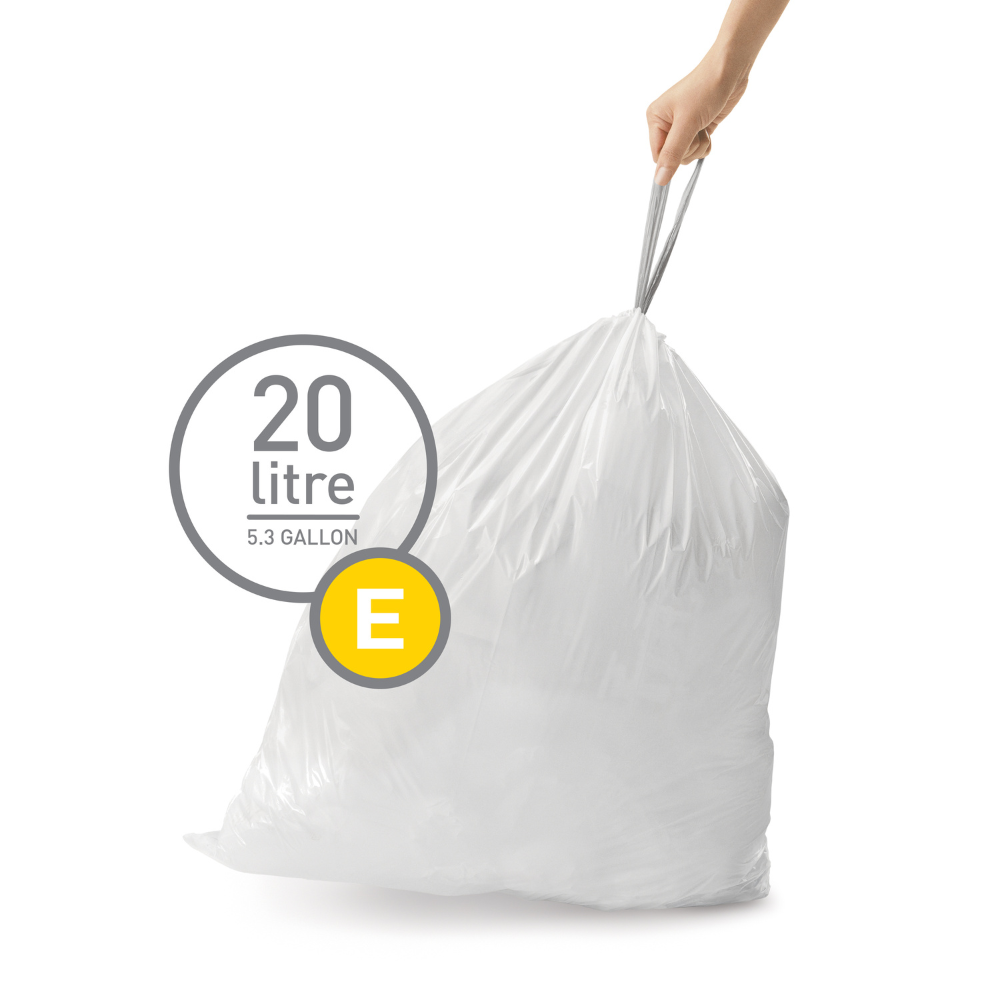 Σακούλες Κάδου Custom Fit Code E, 3×20 Τεμ. (60 Σακούλες) - CW0255 Simplehuman