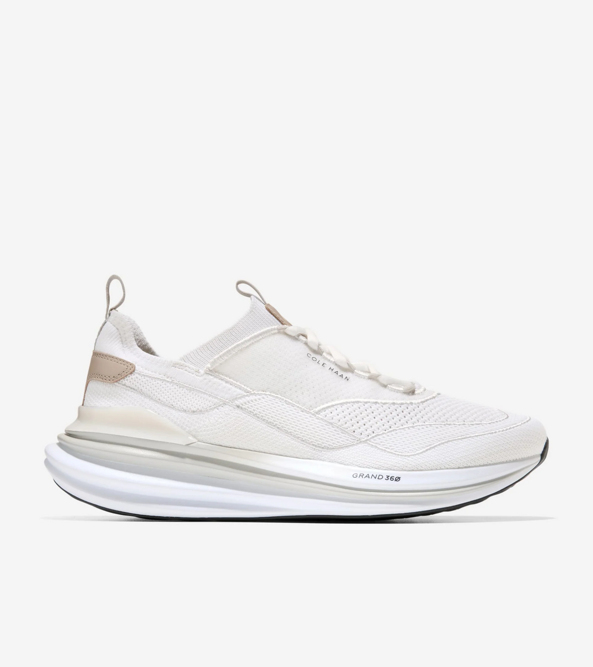 Ανδρικά ØriginalGrand Quadstar Stitchlite™ Sneakers Optic White-Microchip (C41294M) - Cole Haan