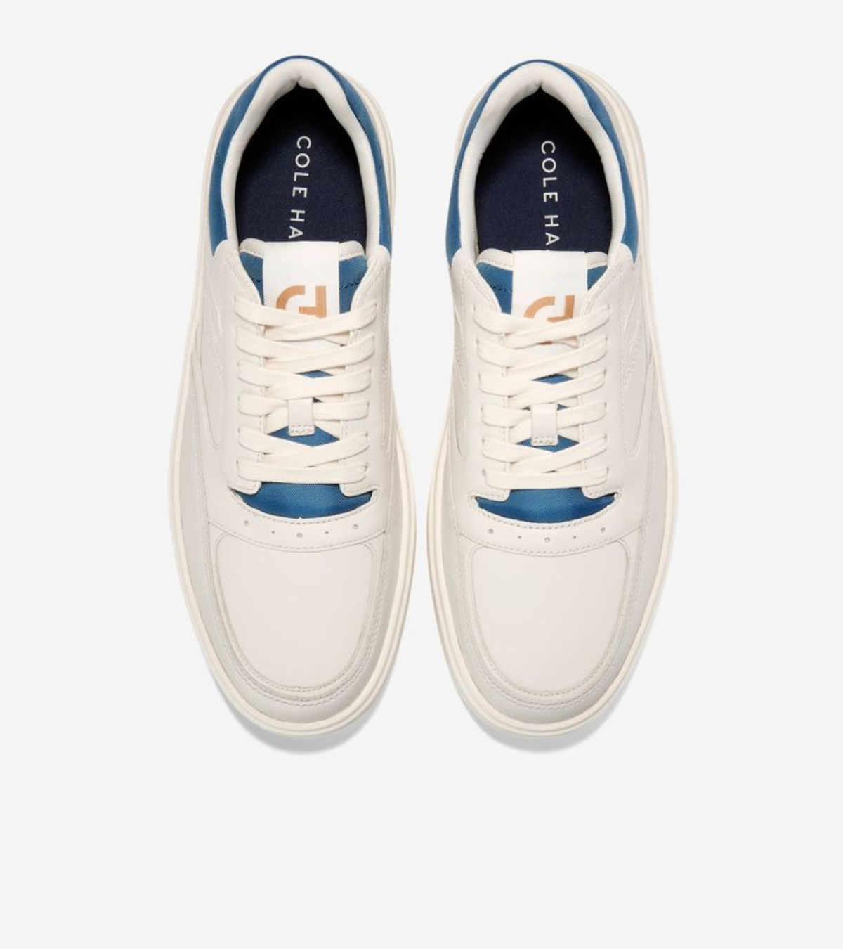 Ανδρικά Grand Crosscourt Traveler Sneakers Ivory-Dark Blue (C42231M) - Cole Haan