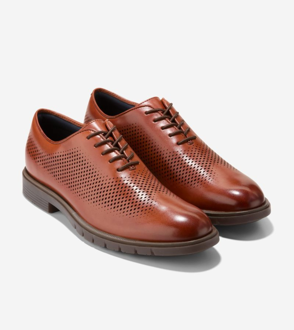 Ανδρικά GrandFlex Dress Laser Oxfords Mahogany (C40333M) - Cole Haan