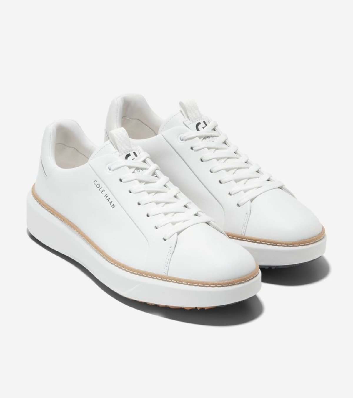 Ανδρικά GrandPrø Topspin Golf Sneakers Optic White-Natural (C38503M) - Cole Haan