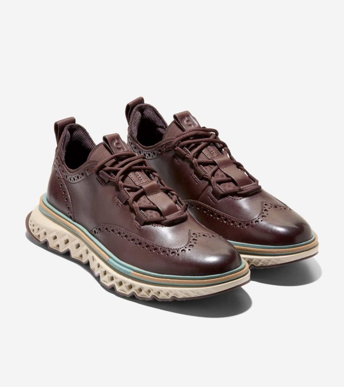 Ανδρικά 5.ZERØGRAND Wingtip Oxfords MADEIRA-TRELLIS-OXFORD TAN (C44315M) - Cole Haan
