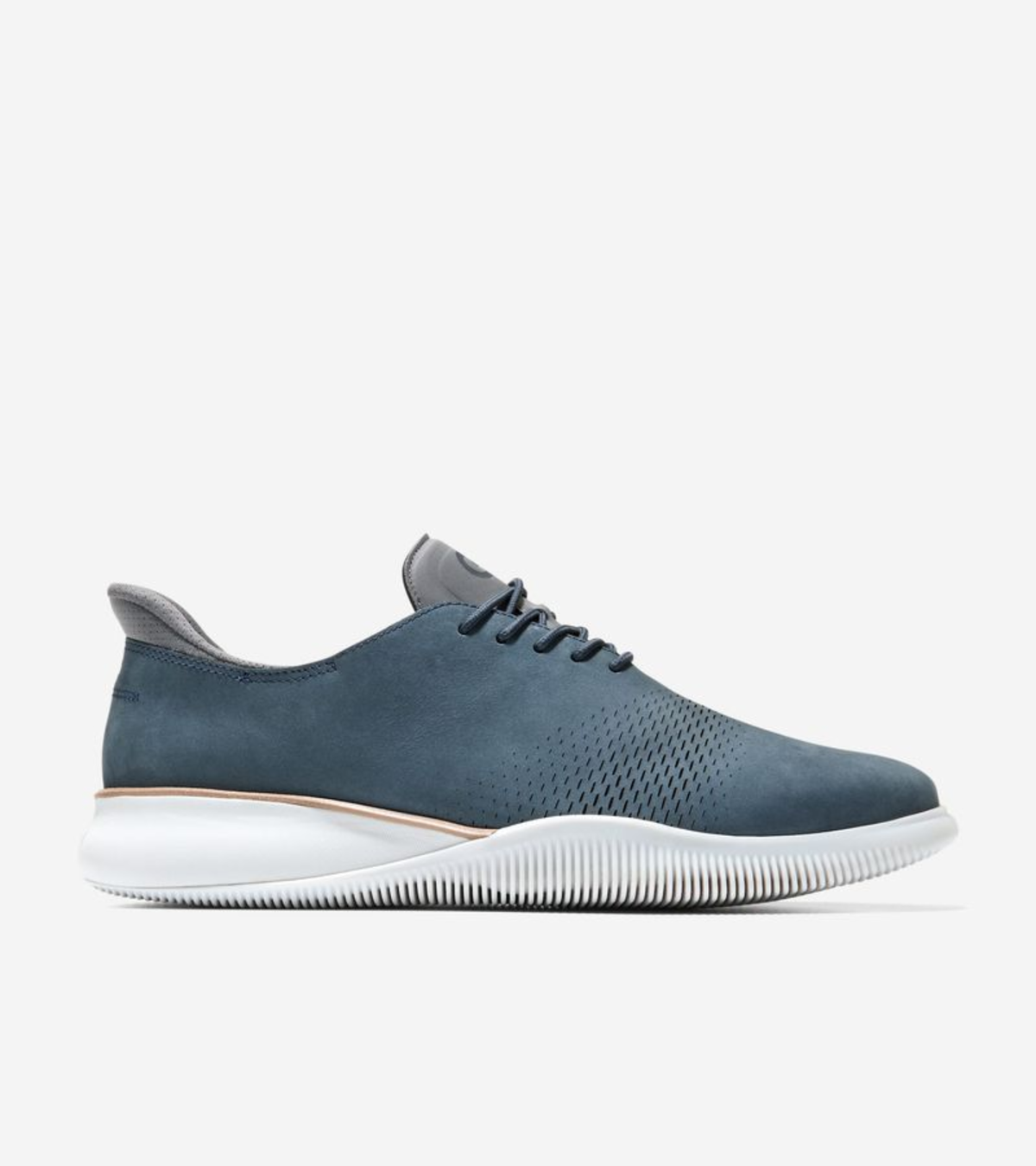 Ανδρικά 6.ZERØGRAND Laser Quick-On Oxfords Navy Blazer-Oyster Mushroom (C42830M) - Cole Haan
