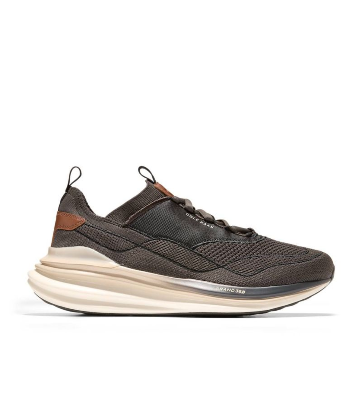 Ανδρικά ØriginalGrand Quadstar Stitchlite™ Sneakers Brown-British Tan-Ivory (C41295M) - Cole Haan