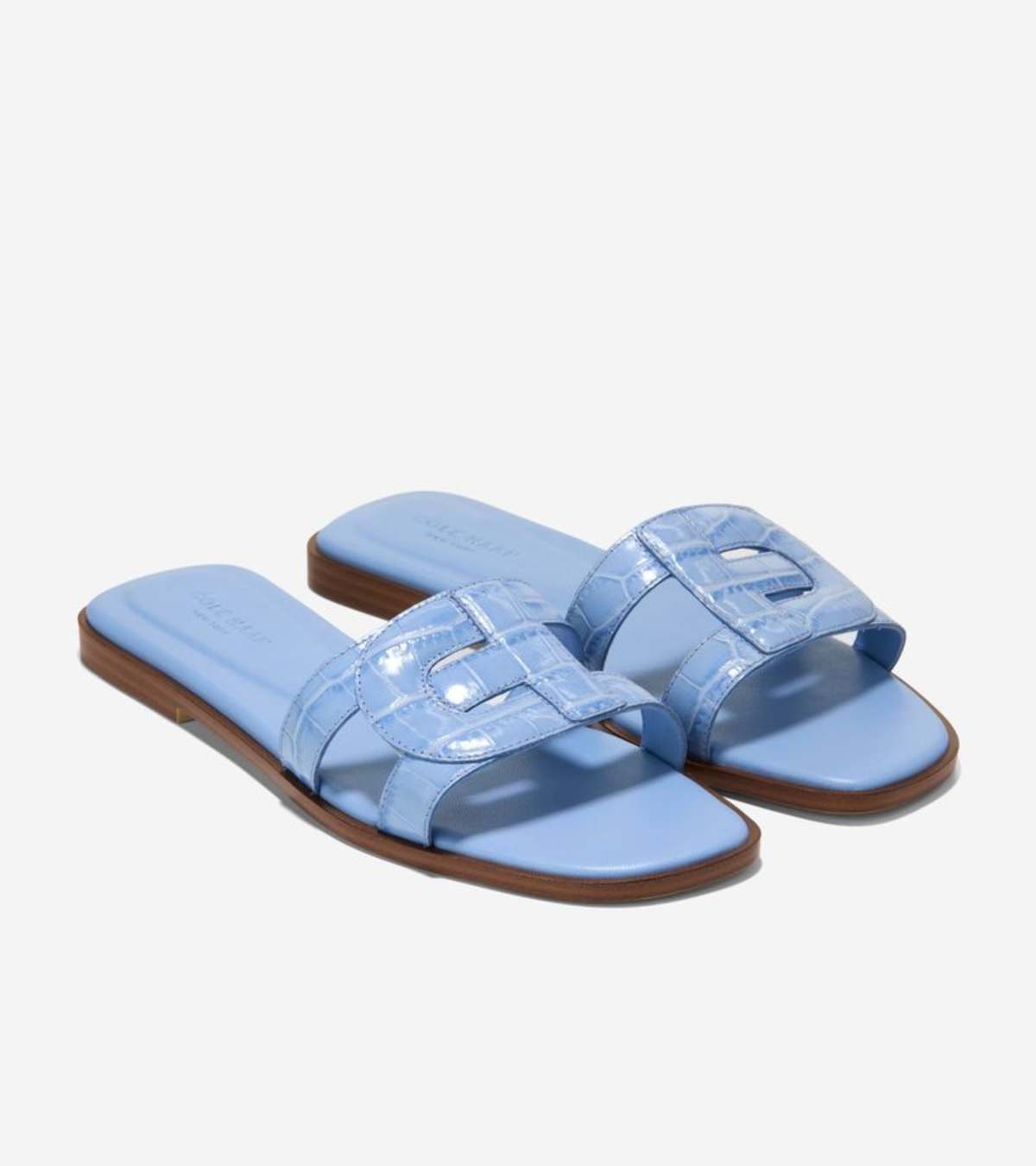 Γυναικεία Chrisee Slide Sandals Hydrangea Croc Print (W35587B) - Cole Haan