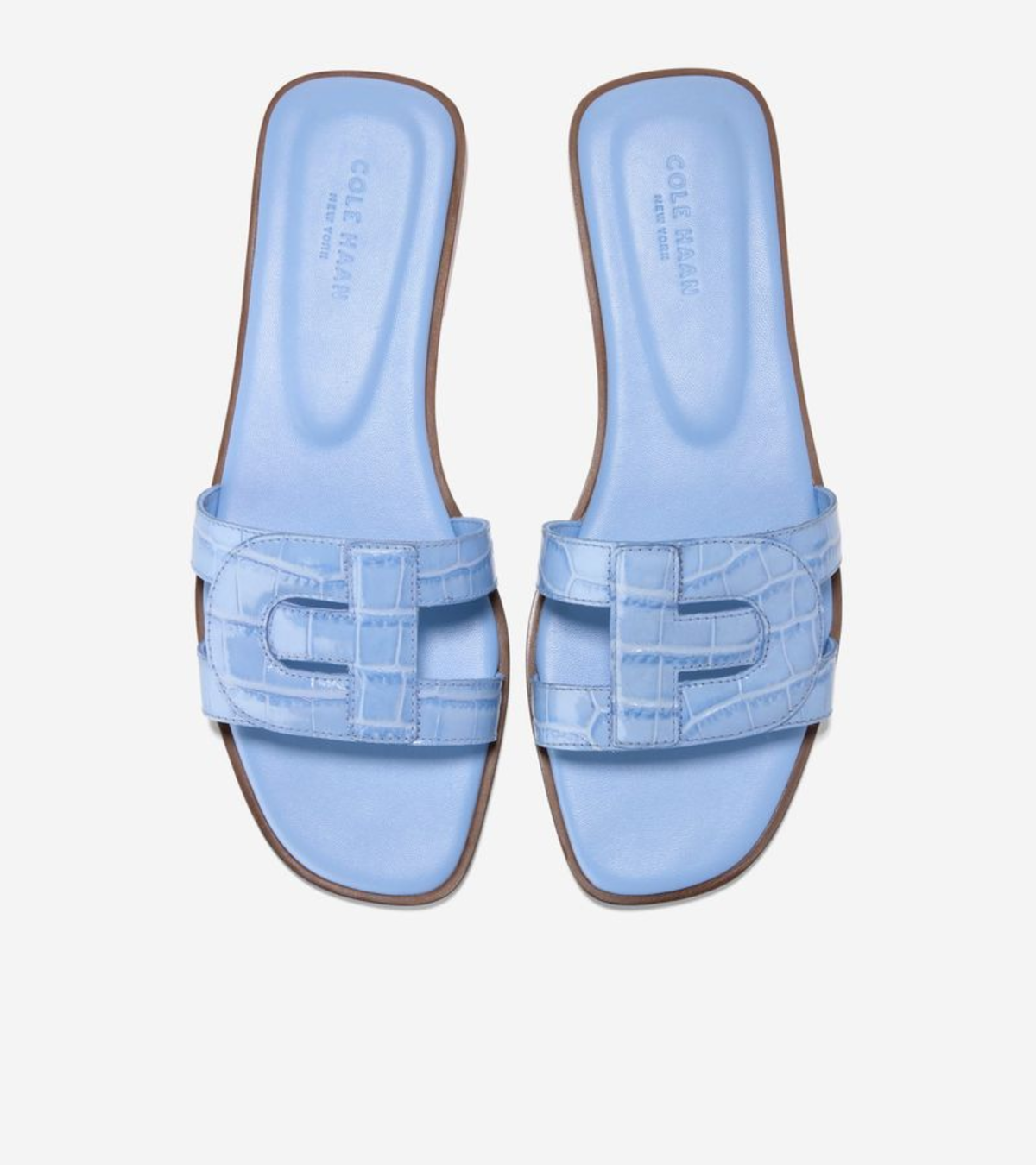 Γυναικεία Chrisee Slide Sandals Hydrangea Croc Print (W35587B) - Cole Haan