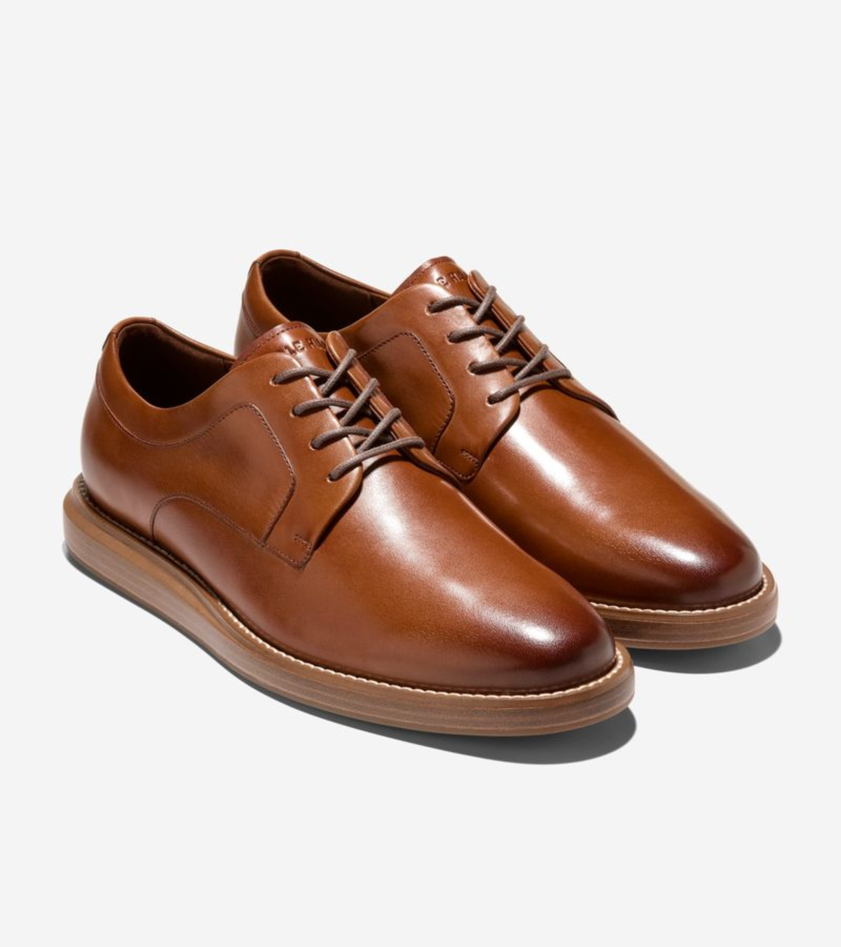 Ανδρικά Grand Neoclassic Plain Toe Oxfords British Tan-Dark Natural (C43797M) - Cole Haan