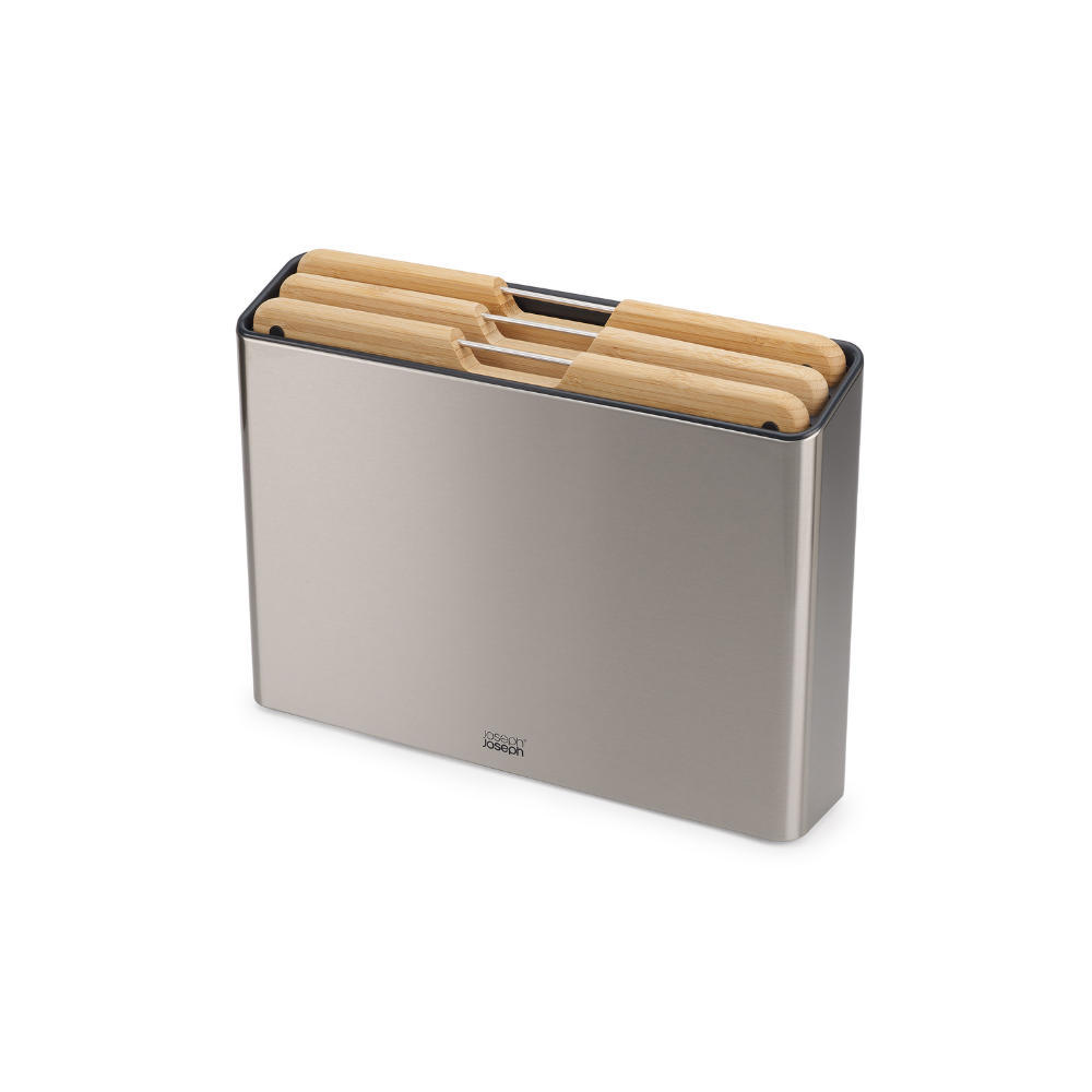 Joseph Joseph Folio™ Steel Bamboo Σετ 3 Τεμαχίων Επιφάνειας Κοπής (60229)