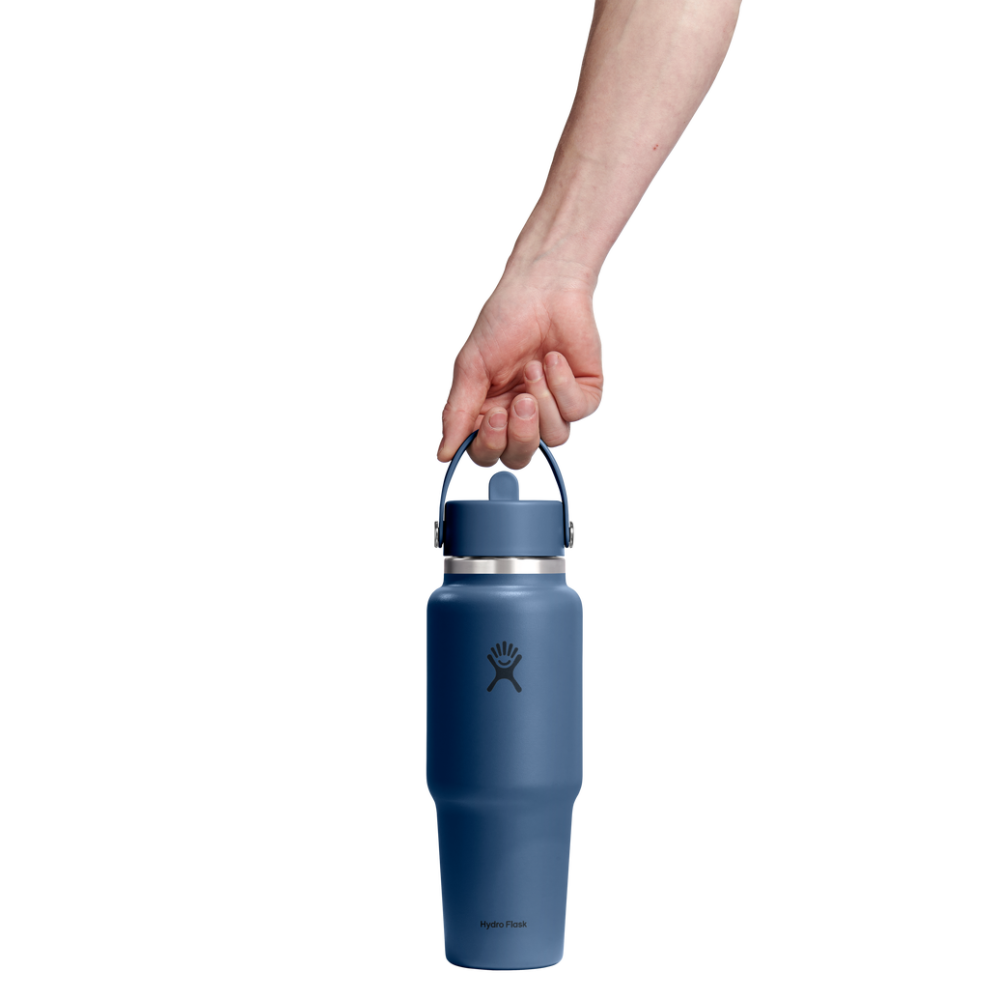 Hydro Flask Μπουκάλι Wide Mouth Flex Straw Travel 946 ml – Harbor Blue (WT32CFS384)