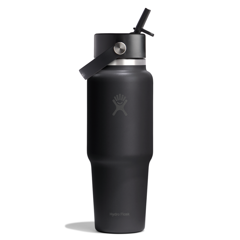 Hydro Flask Μπουκάλι Wide Mouth Flex Straw Travel 946 ml – Black (WT32CFS001)