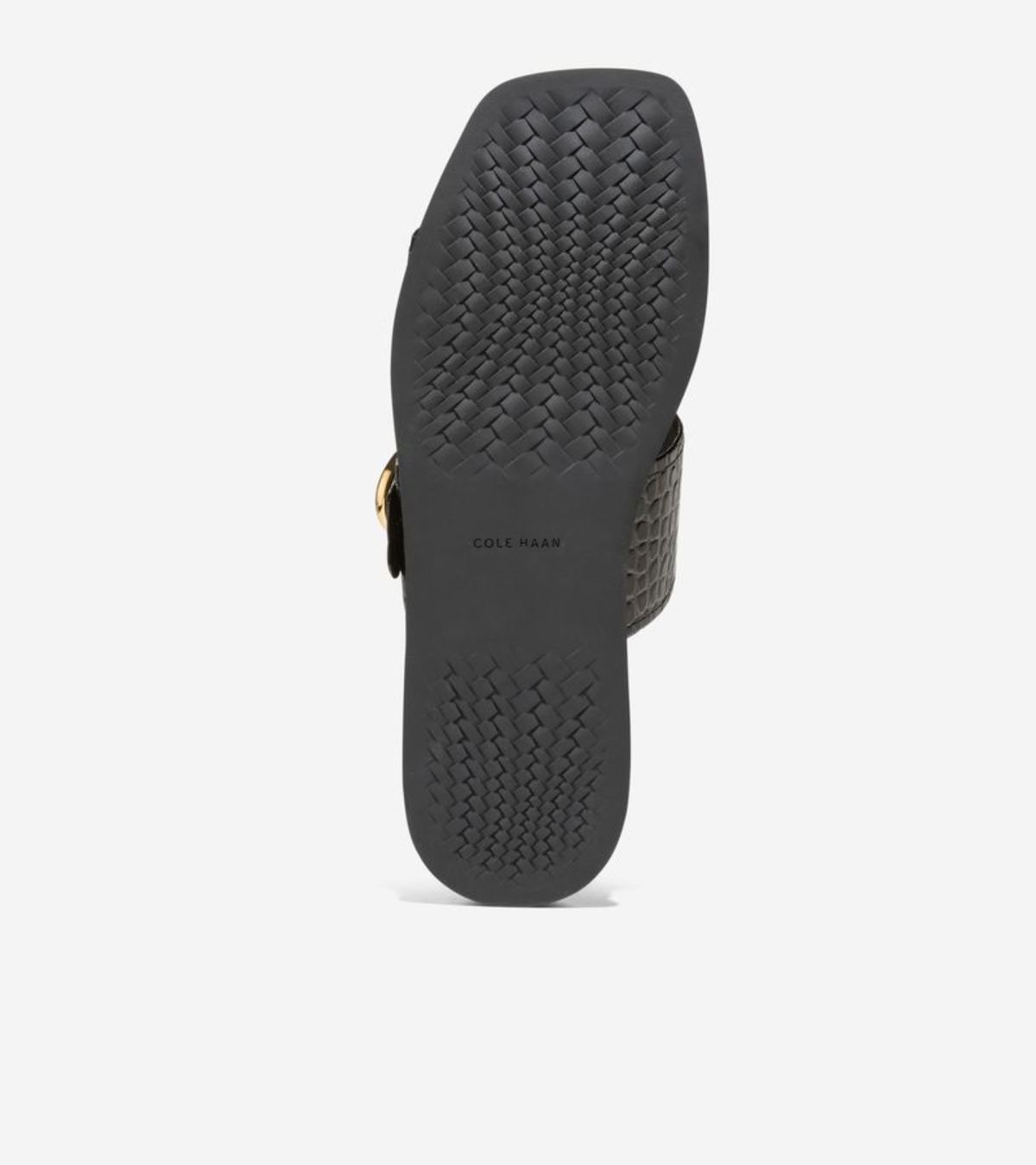 Γυναικεία Oaklynn Double Band Footbed Sandals Black Croc Print (W35351B) - Cole Haan