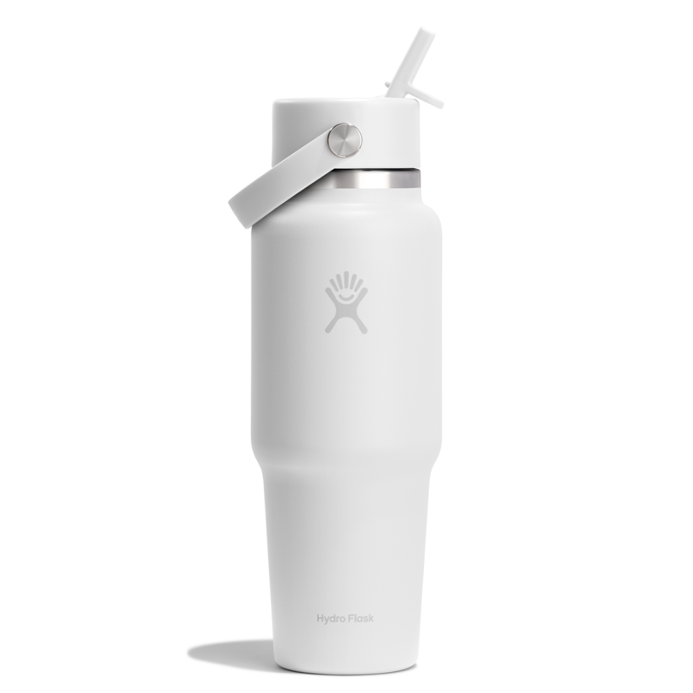 Hydro Flask Μπουκάλι Wide Mouth Flex Straw Travel 946 ml – White (WT32CFS110)