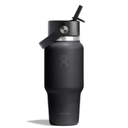 Hydro Flask Μπουκάλι Wide Mouth Flex Straw Travel 710 ml – Black (WT24CFS001)