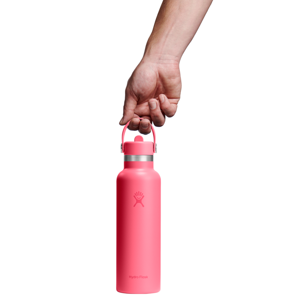 Hydro Flask Μπουκάλι Standard Mouth Flex Straw Cap 621 ml – Popstar Pink (S21CFS668)