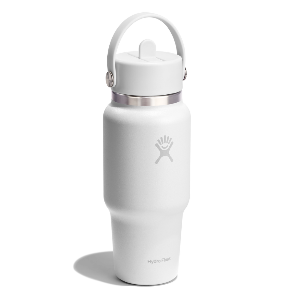Hydro Flask Μπουκάλι Wide Mouth Flex Straw Travel 710 ml – White (WT24CFS110)