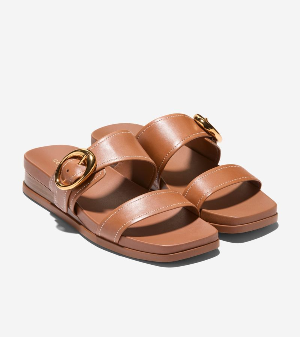 Γυναικεία Oaklynn Double Band Footbed Sandals British Tan (W35349B) - Cole Haan