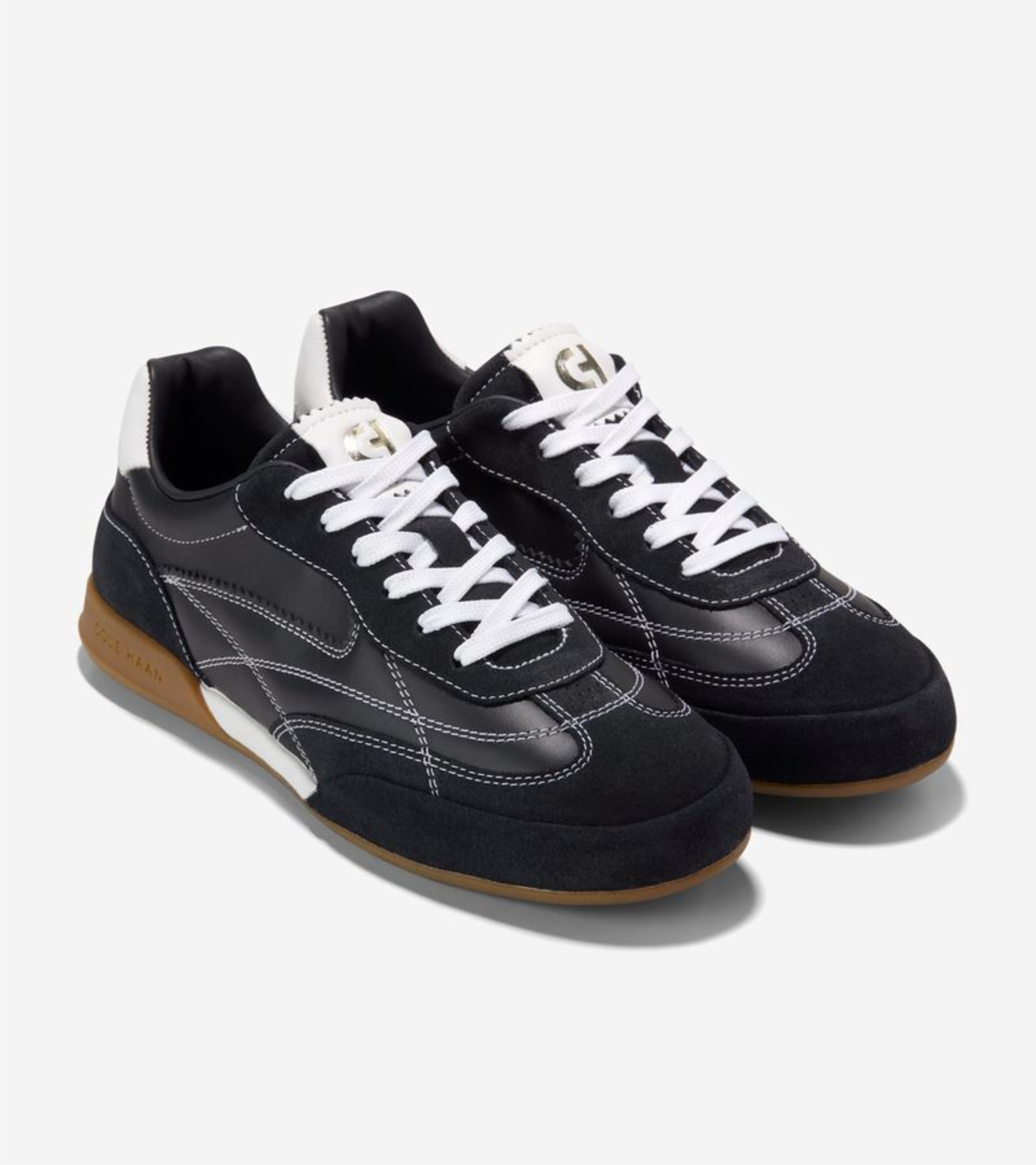 Γυναικεία GRANDPRØ Turf 2.0 Sneakers Black Suede/Leather / White Leather (W36554B) - Cole Haan