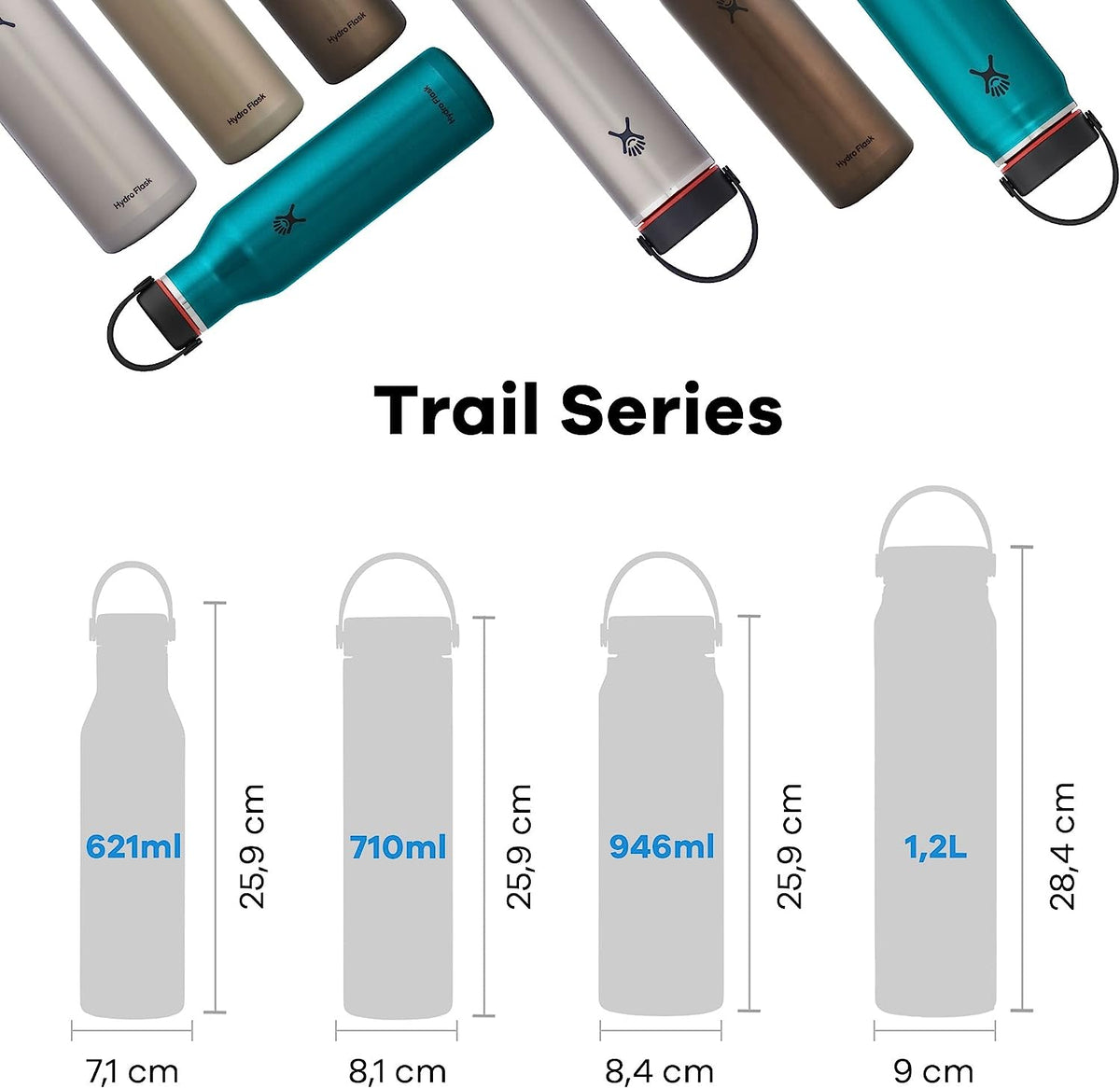 Hydro Flask Trail Series Wide Mouth 1.2L – Quartz (LW40LWB088)
