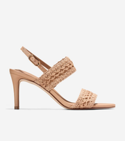 Γυναικεία Harlan Double Band Sandals Ch Tuscan Sand Woven Fabric / Leather (W36807B) - Cole Haan