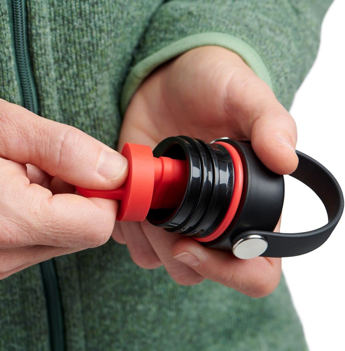 Hydro Flask Μπουκάλι Standard Mouth με Flex Straw Cap 591 ml – Μαύρο (S21FS001)