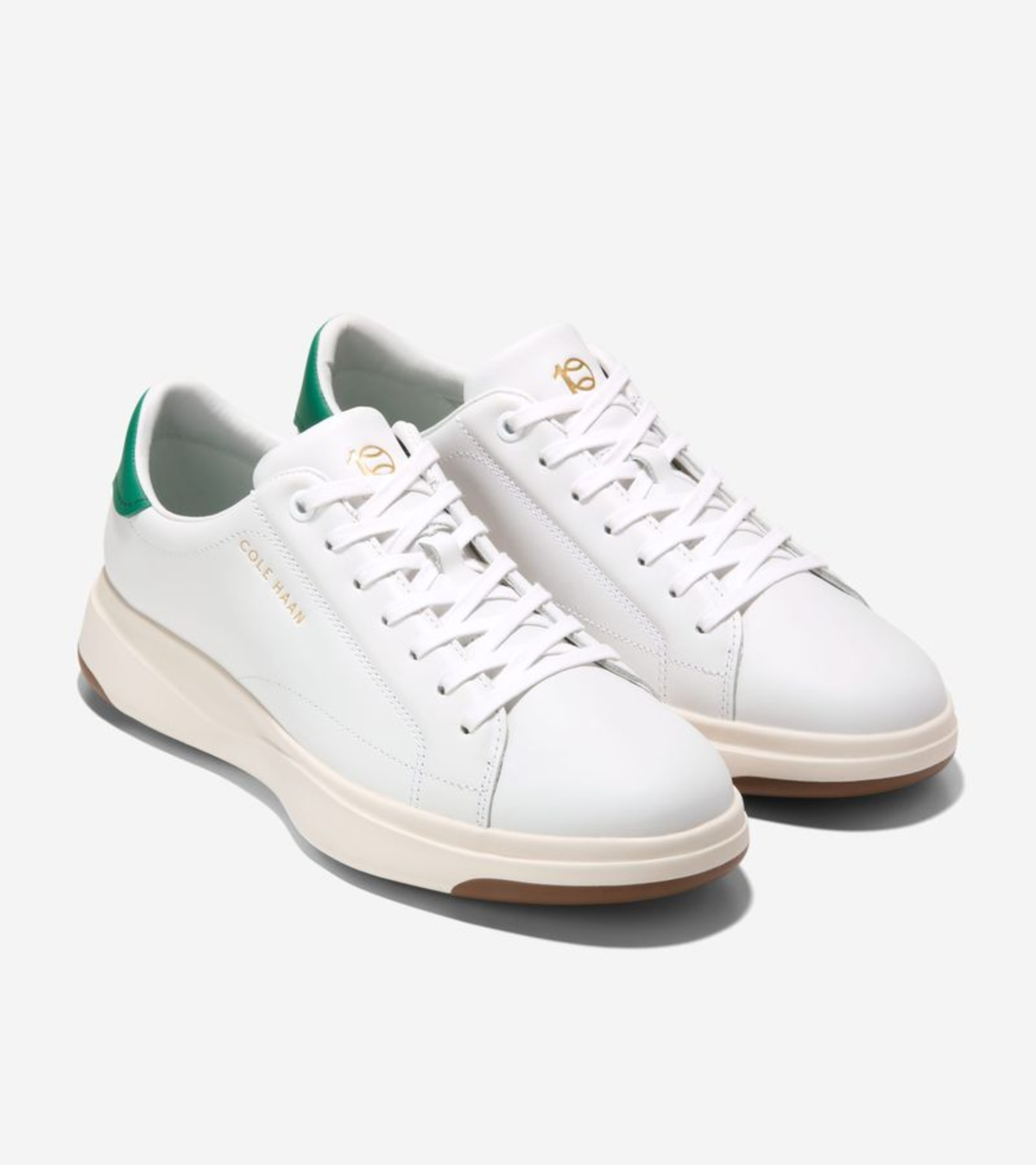 Ανδρικά GrandPrø Tennis 2.0 Sneakers Optic White-Green Jacket-Ivory (C43930M) - Cole Haan