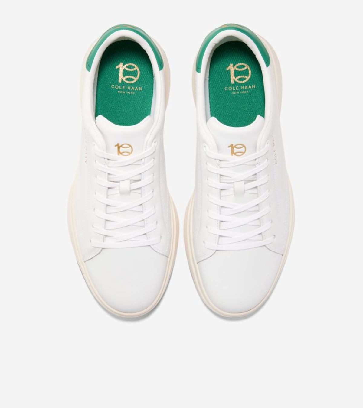 Ανδρικά GrandPrø Tennis 2.0 Sneakers Optic White-Green Jacket-Ivory (C43930M) - Cole Haan