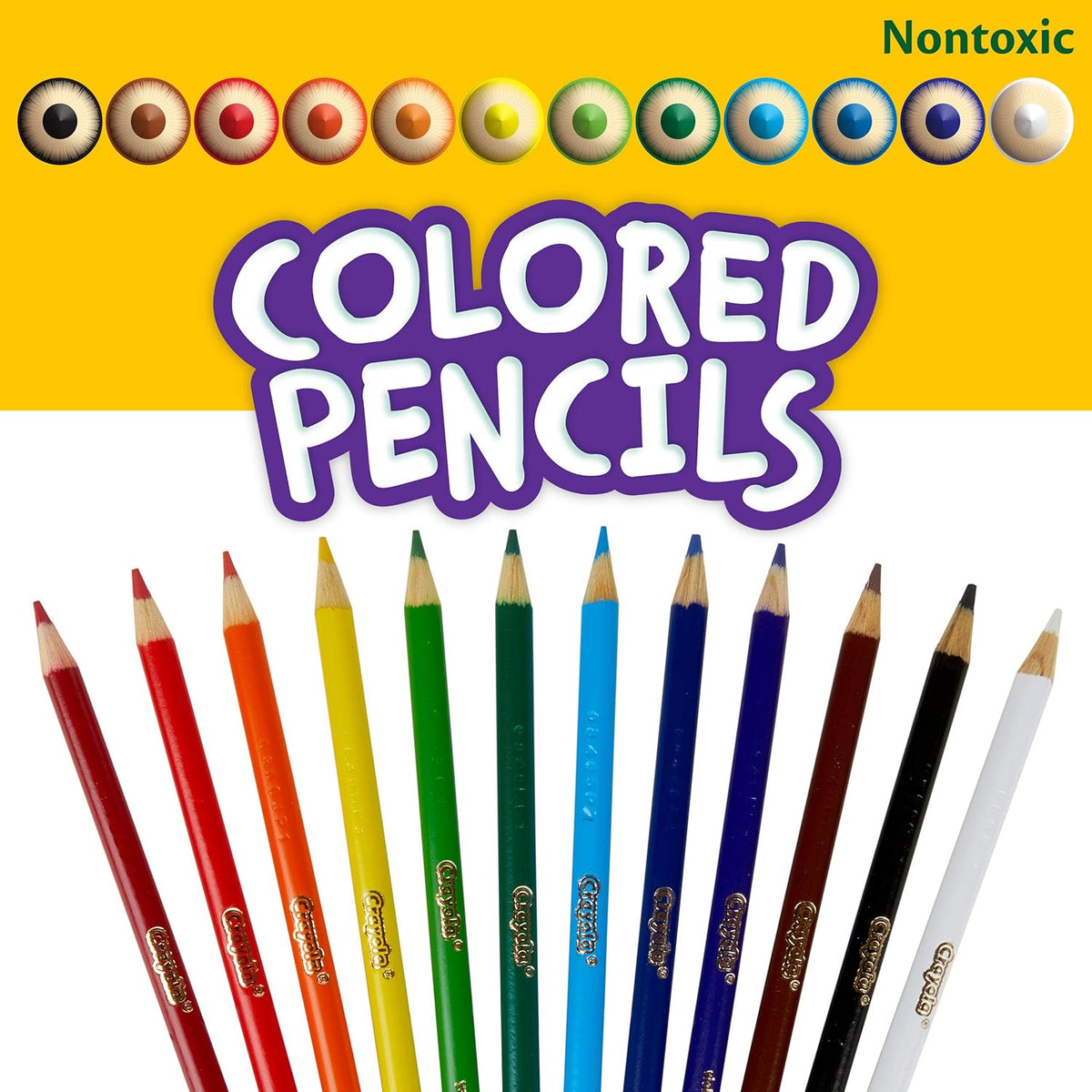 Crayola Χρωματιστά Μολύβια – Σετ 12 Τεμαχίων