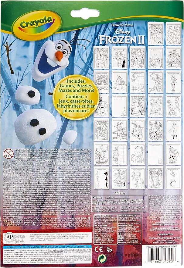 CRAYOLA COLOR &ACTIVITY PAD, DISNEY FROZEN