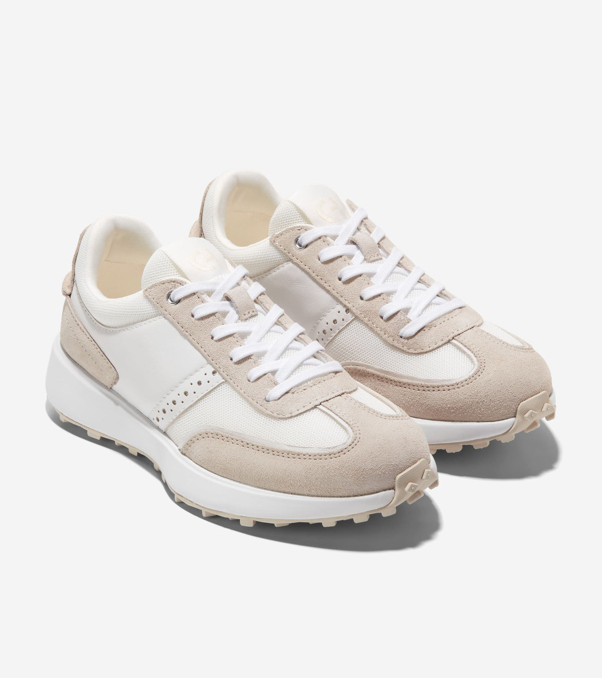 Γυναικεία Grand Crosscourt Meadow Runner Optic White-Ivory Suede-Optic White (W28719B) - Cole Haan
