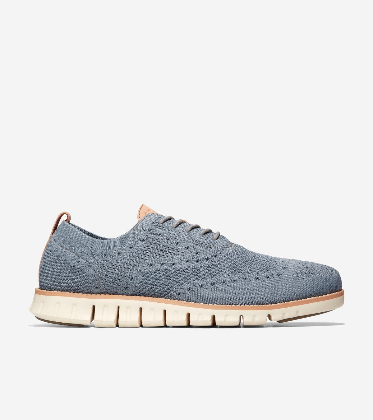 Ανδρικά ZERØGRAND Wingtip Oxfords Ironstone Stitchlite™-Ivory (C24944W) - Cole Haan