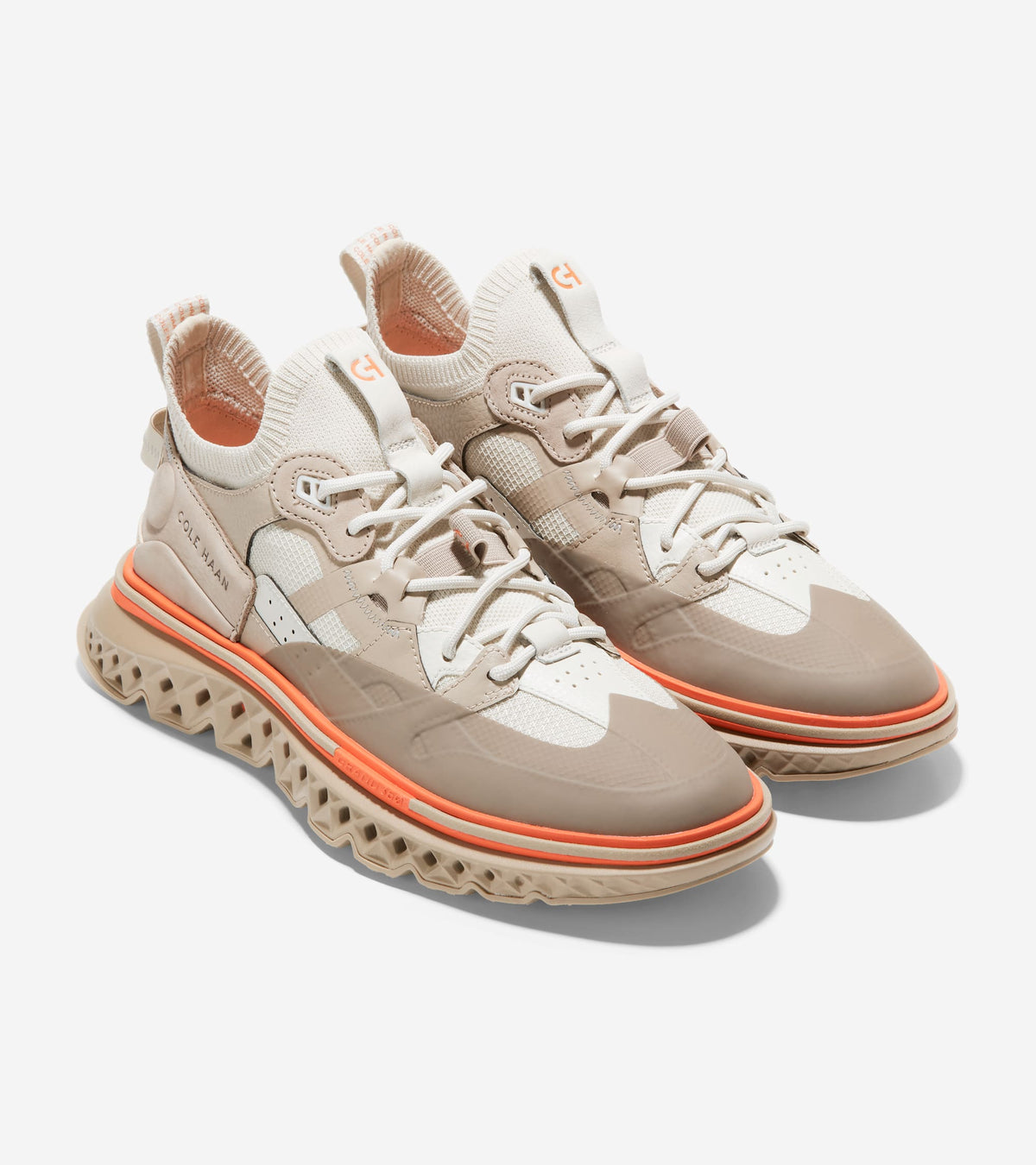 Ανδρικά 5.ZERØGRAND WRK Sneakers Silver Birch-Cobblestone-Scarlett Orange (C36974W) - Cole Haan