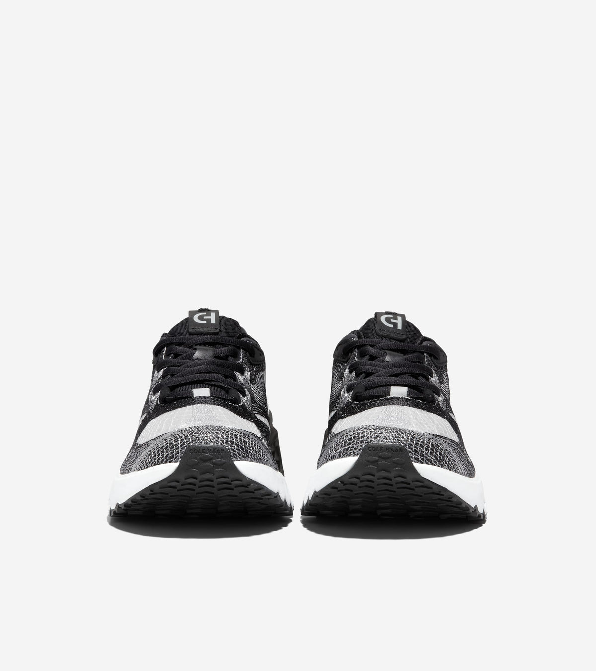 Ανδρικά 5.ZERØGRAND Embrostitch Running Shoe Black-Gray Pinstripe-Optic White (C37360W) - Cole Haan