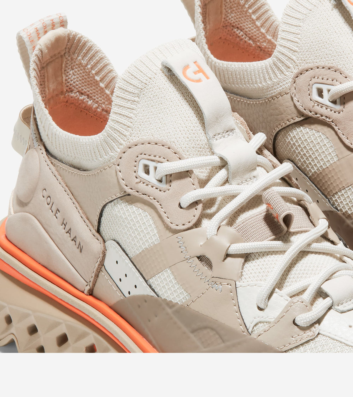 Ανδρικά 5.ZERØGRAND WRK Sneakers Silver Birch-Cobblestone-Scarlett Orange (C36974W) - Cole Haan