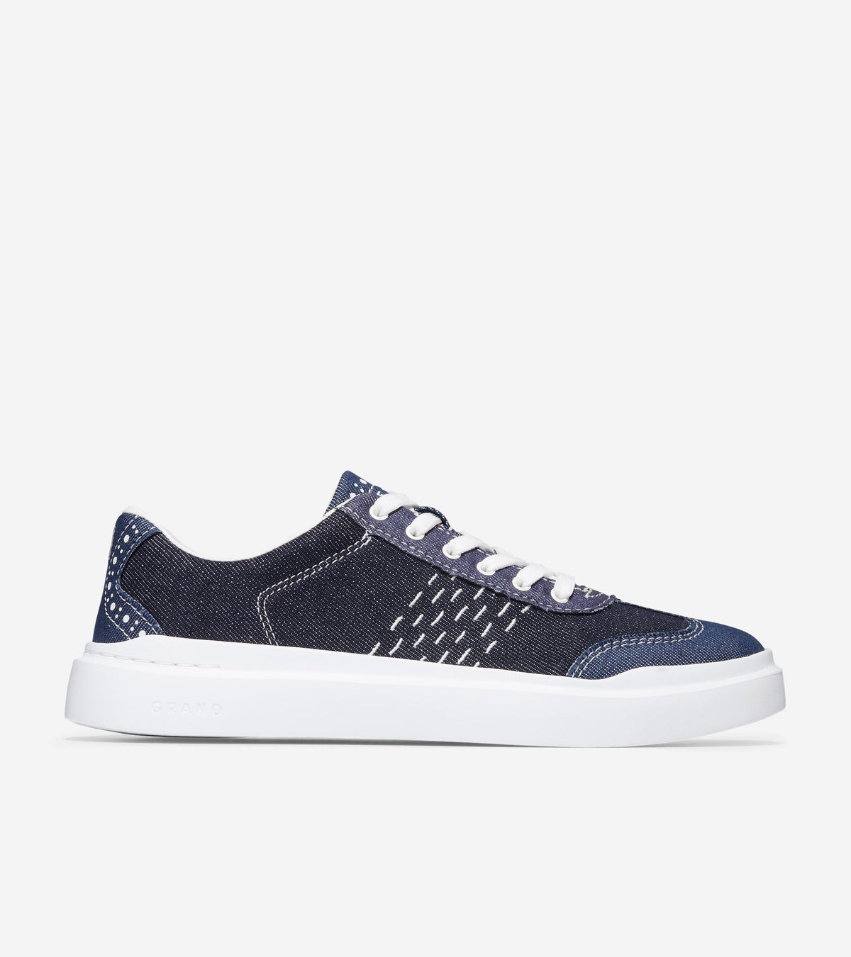 Γυναικεία GrandPrø Rally Canvas T-Toe Sneakers Blue Denim-Optic White (W29599B) - Cole Haan