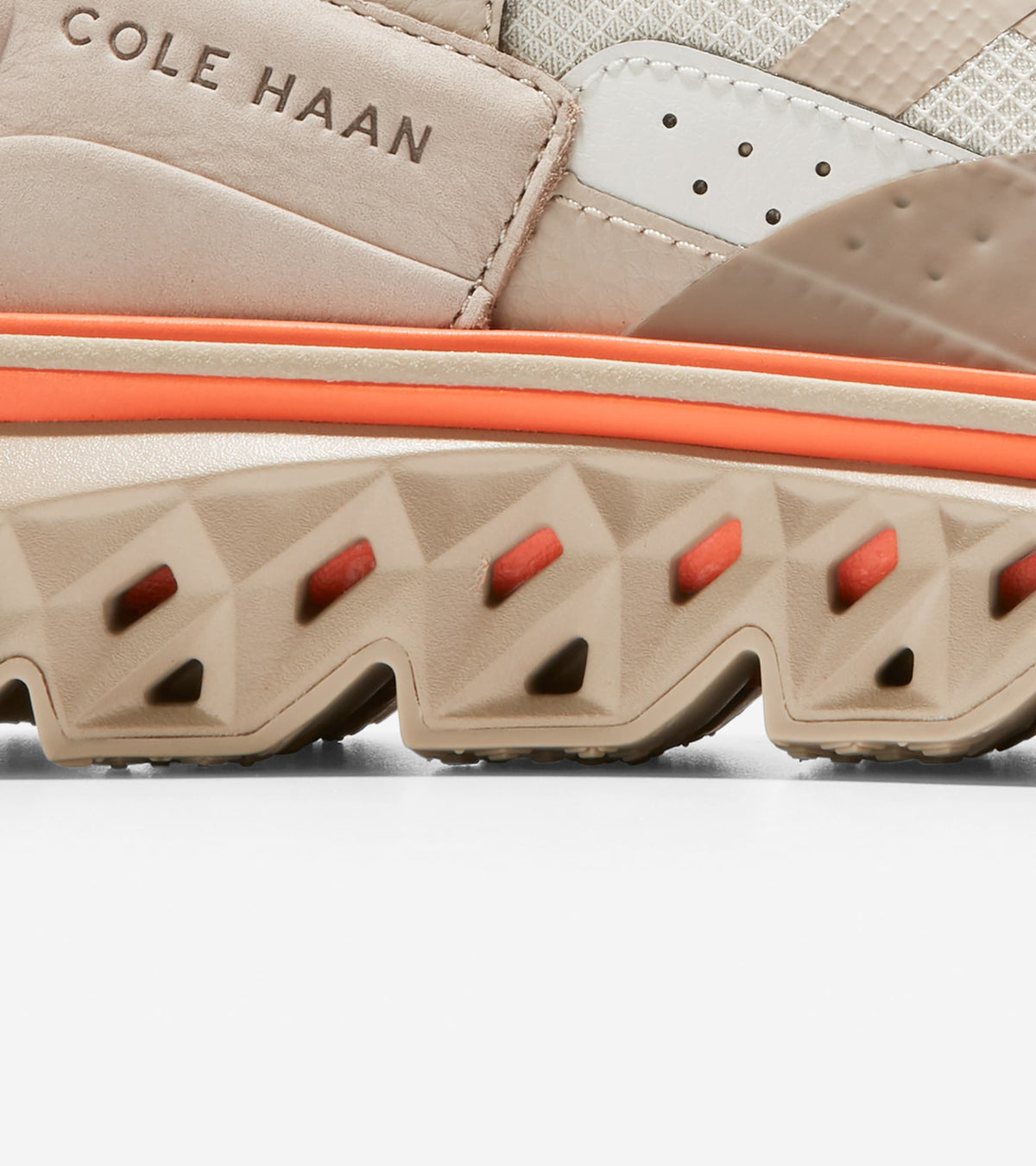 Ανδρικά 5.ZERØGRAND WRK Sneakers Silver Birch-Cobblestone-Scarlett Orange (C36974W) - Cole Haan